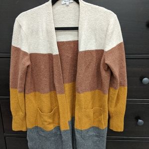 Madewell Kent Striped Cardigan Sweater